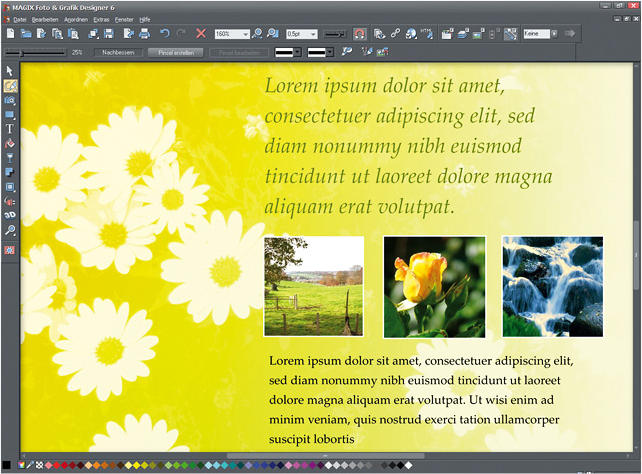Screenshot vom Programm: MAGIX Xtreme Foto und Grafik Designer