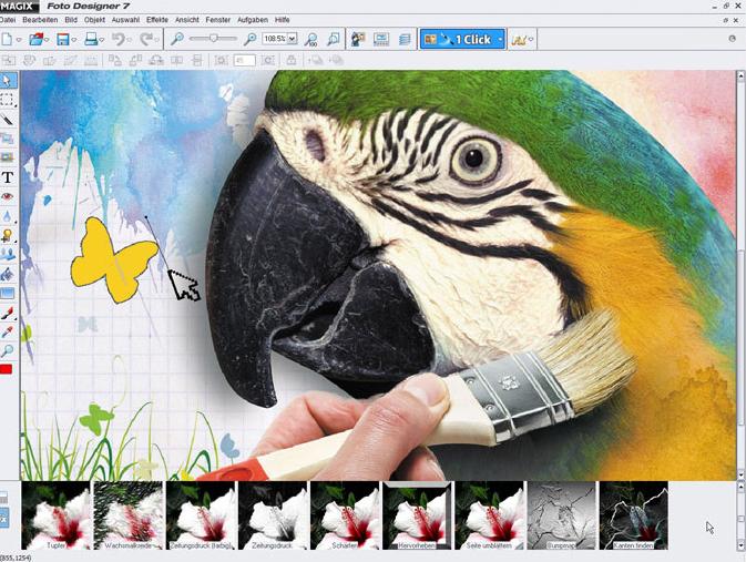 Screenshot vom Programm: MAGIX Foto Designer