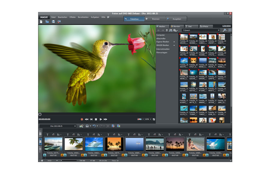 MAGIX Fotos auf DVD deluxe