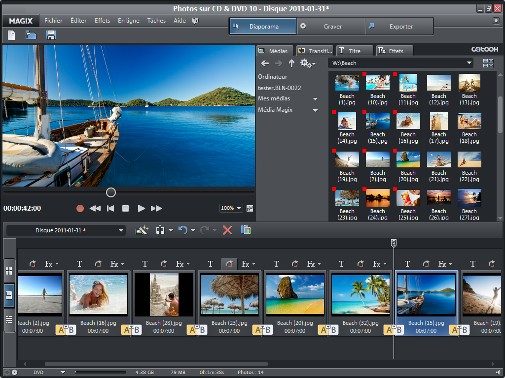 MAGIX Photos sur CD & DVD