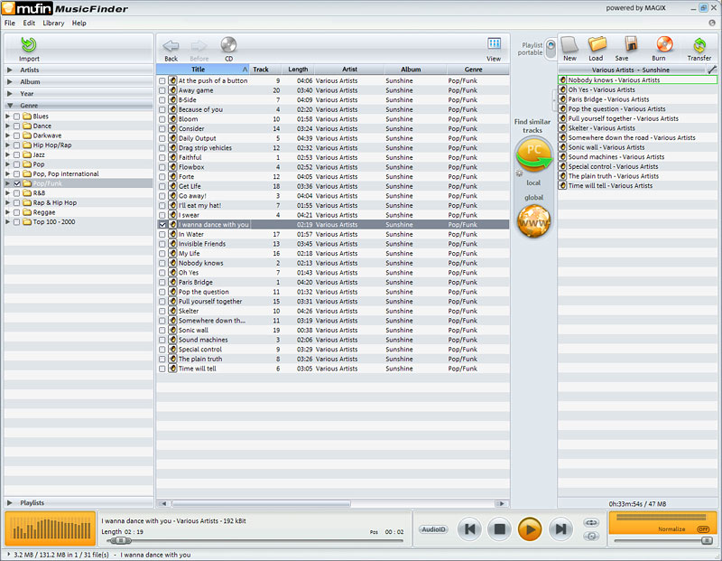 Windows 7 Mufin Music Finder 1.0 full