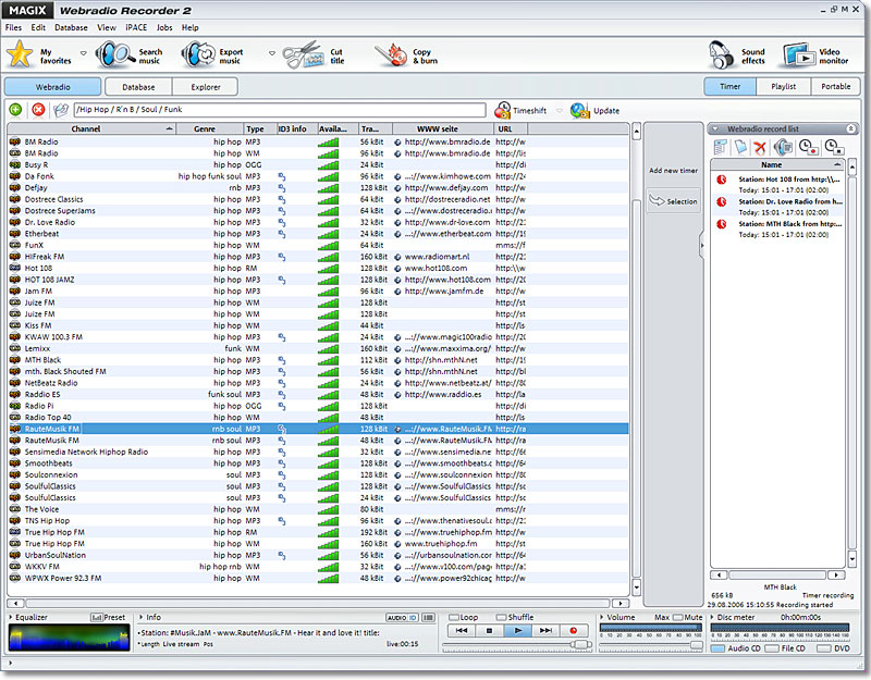 Screenshot for MAGIX Webradio Recorder 2.0